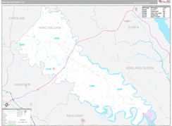 King William County, VA Digital Map Premium Style